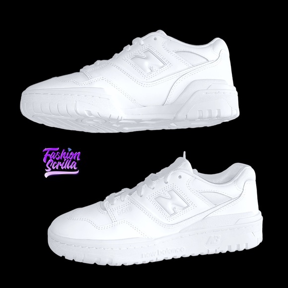 New Balance Shoes - New Balance 550 Triple White GSB550WW Men’s Women’s Unisex Leather Sneakers NWOT